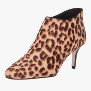 Pelle Moda Booties Leopard Print Ankle Boots Size 8